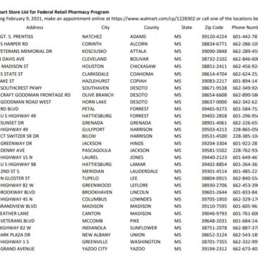 COVID-19 vaccinations available at select Walmart locations