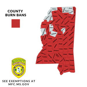 70 Mississippi counties under burn ban as extreme drought conditions continue
