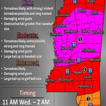 NWS provides latest update on severe weather threat