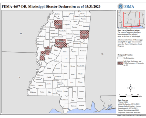 Montgomery, Panola Counties now eligible for FEMA assistance following severe storms