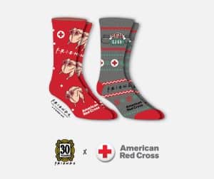 Red Cross giving blood donors ‘Friends’ socks in honor of show’s 30th anniversary