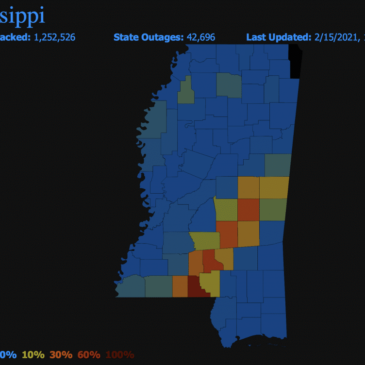 Power outages reported across Mississippi amid winter weather