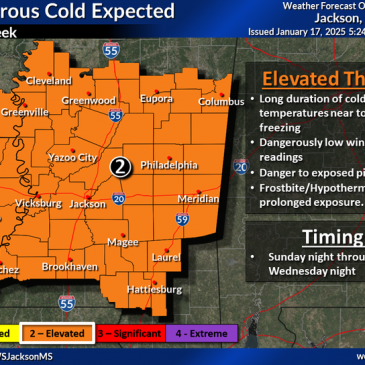 Your Mississippi forecast for Friday, January 17