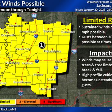 Your Mississippi forecast for Thursday, January 30