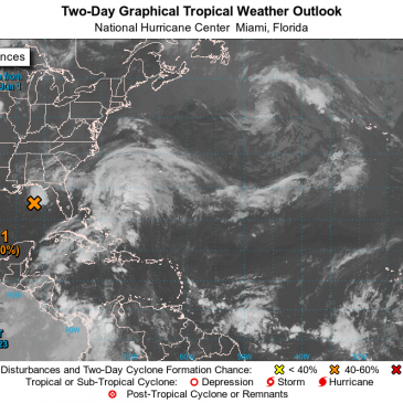 Tropical disturbance forming in Gulf of Mexico on first day of hurricane season